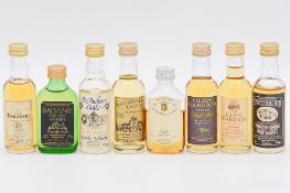 A good selection of miniature malt whiskies - 47 bottles
