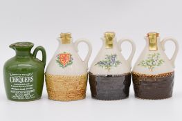 Twenty two assorted ceramic miniature whisky decanter jugs and flagons