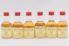 The Whisky Connoisseur - The Robert Burns Collection, a set of twelve of twelve miniature whiskies