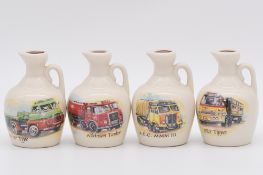 Twenty four assorted Rutherford's ceramic decanters