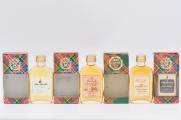 Gordon & MacPhail, Tartan Miniature Collection, twelve flat bottles