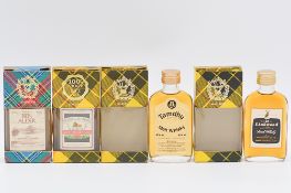 Gordon & MacPhail, Tartan Miniature Collection, ten flat bottles in packs