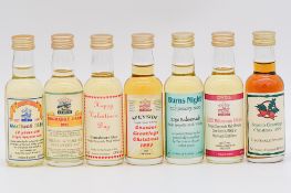 The Master of Malt - six speciality miniature whisky bottlings, and another