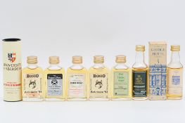 Twenty eight assorted miniature bottlings of single malt and blended whiskies