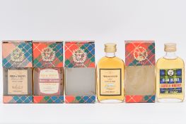 Gordon & MacPhail, Tartan Miniature Collection, twelve flat bottles in packs