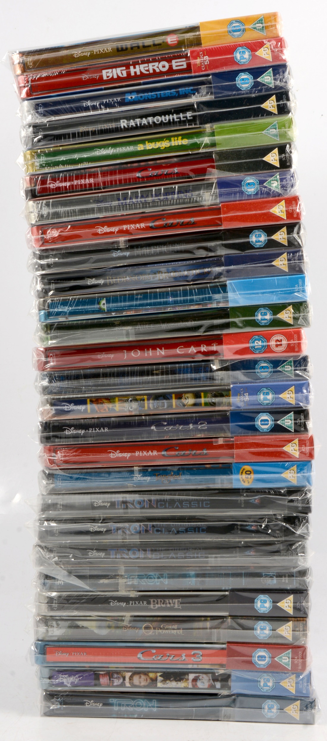 Steelbook Blue-ray selection, twenty-seven mostly Disney films including Wall-E etc