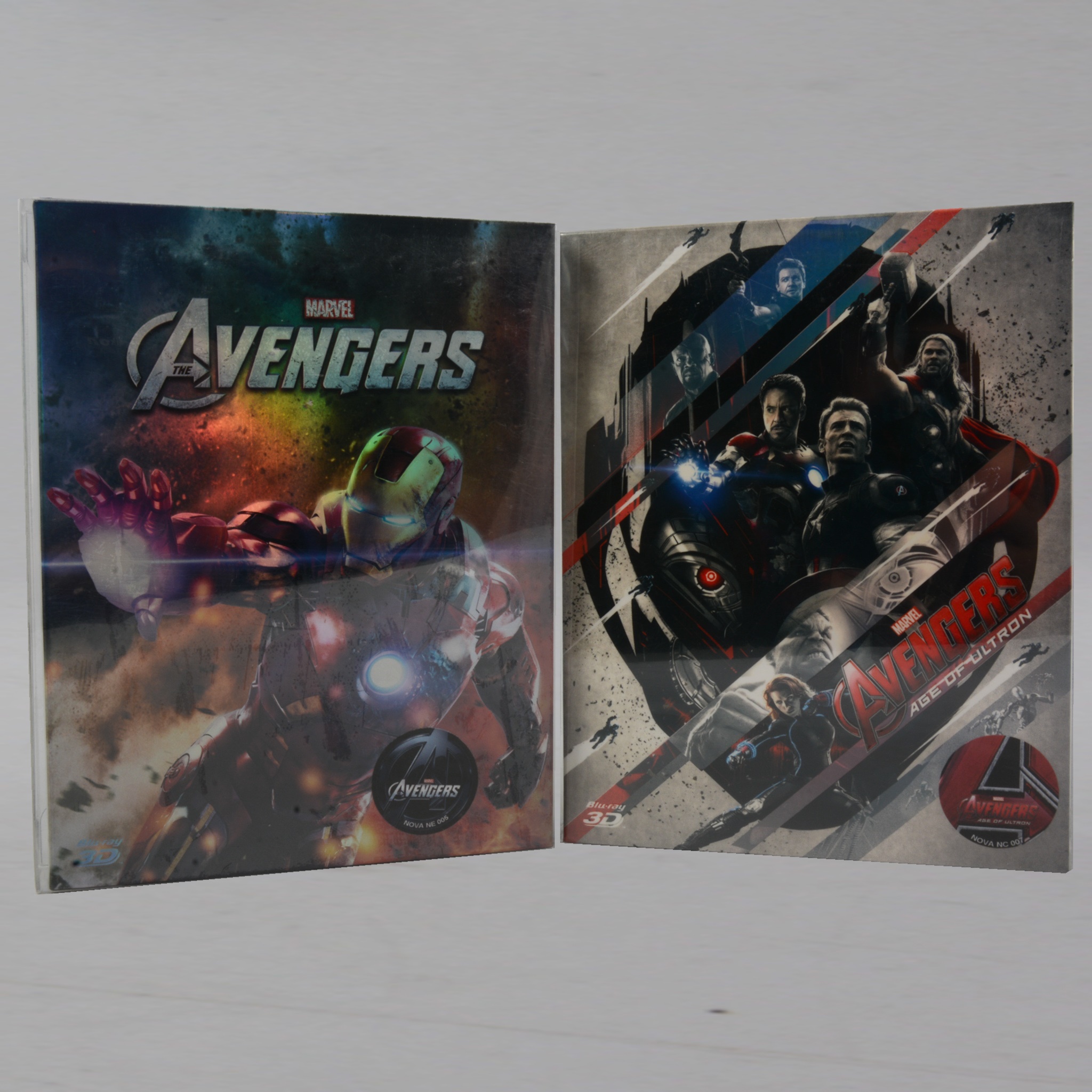The Avengers Nova Media Steelbook Lenticular 3D Blu-rays.