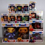 Funko Pop! Masters of the Universe, thirteen different boxed figures.