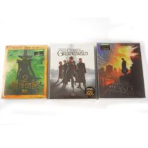 Three Blufans Exclusive Steelbook Lenticular Blu-rays; Fantastic Beasts, Crimes of Grinrelwald, OZ