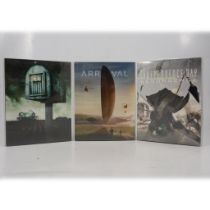 Filmarena Steelbook Blu-rays, three including 10 Cloverfield Lane and two others.