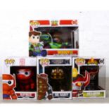 Funko Pop! Four figures including 65 Big Daddy 56 Toy Story - Woody with RC etc
