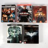 Ultra HD 4K Blu-ray box film sets, four including The Matrix, Dark Night etc.