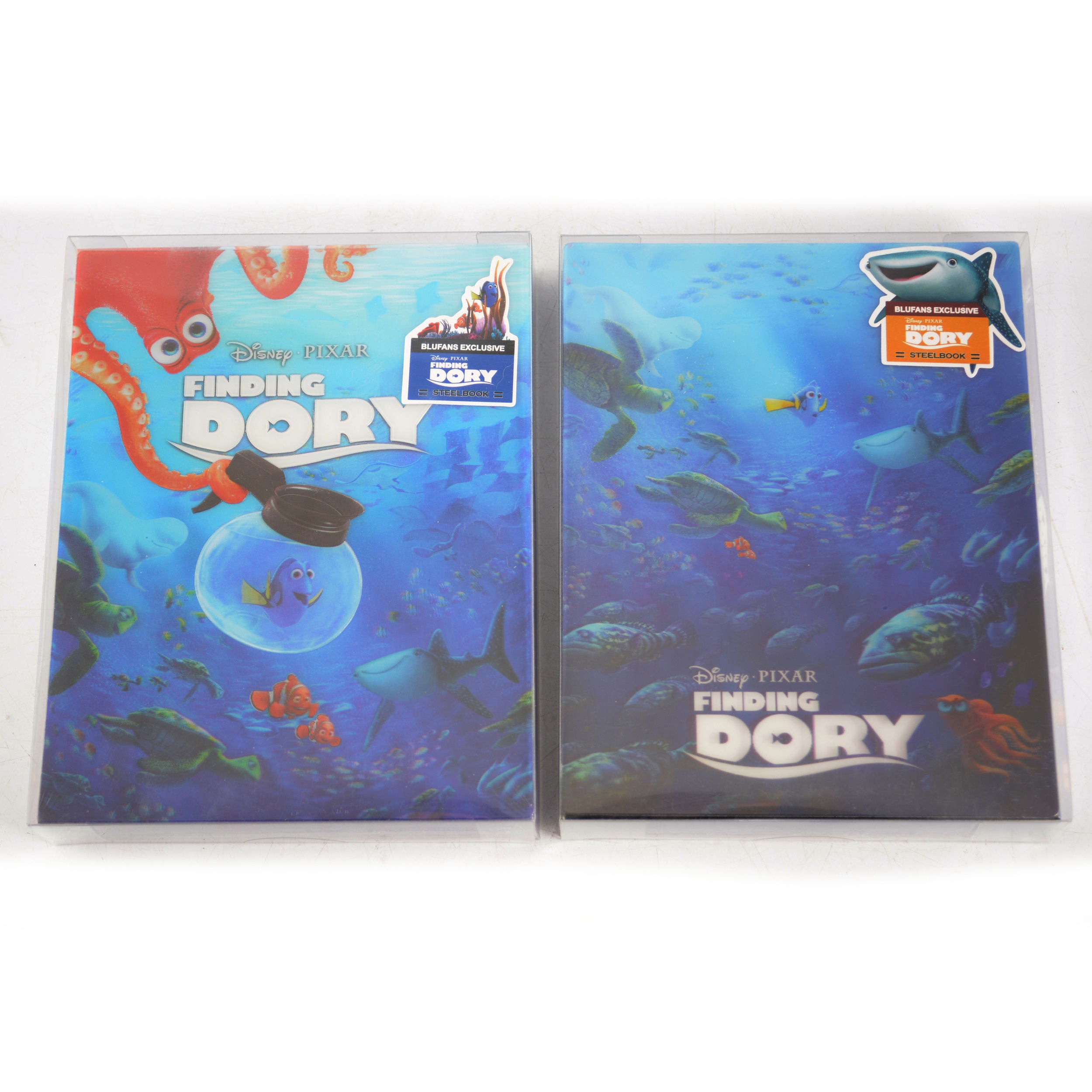 Two Blufans Exclusive Steelbook Lenticular Blue-rays; Finding Dory