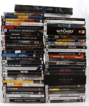 PC games, a selection in one tub including The Witcher; The Elder Scrolls etc