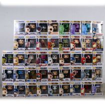 Funko Pop! Forty-three Marvel The Avengers, including 380 Iron Man and others.