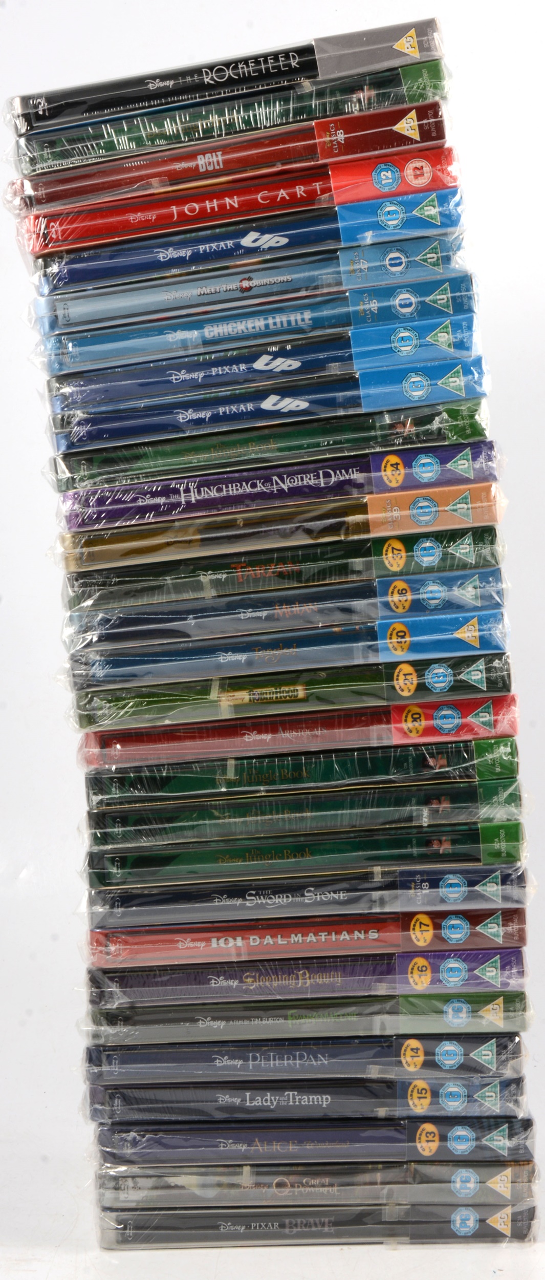 Steelbook Blue-ray Disney selection, twenty-nine including The Rocketeer, lenticular cover etc