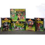 Power Ranger by BanDai, five sets including Titanos and others.