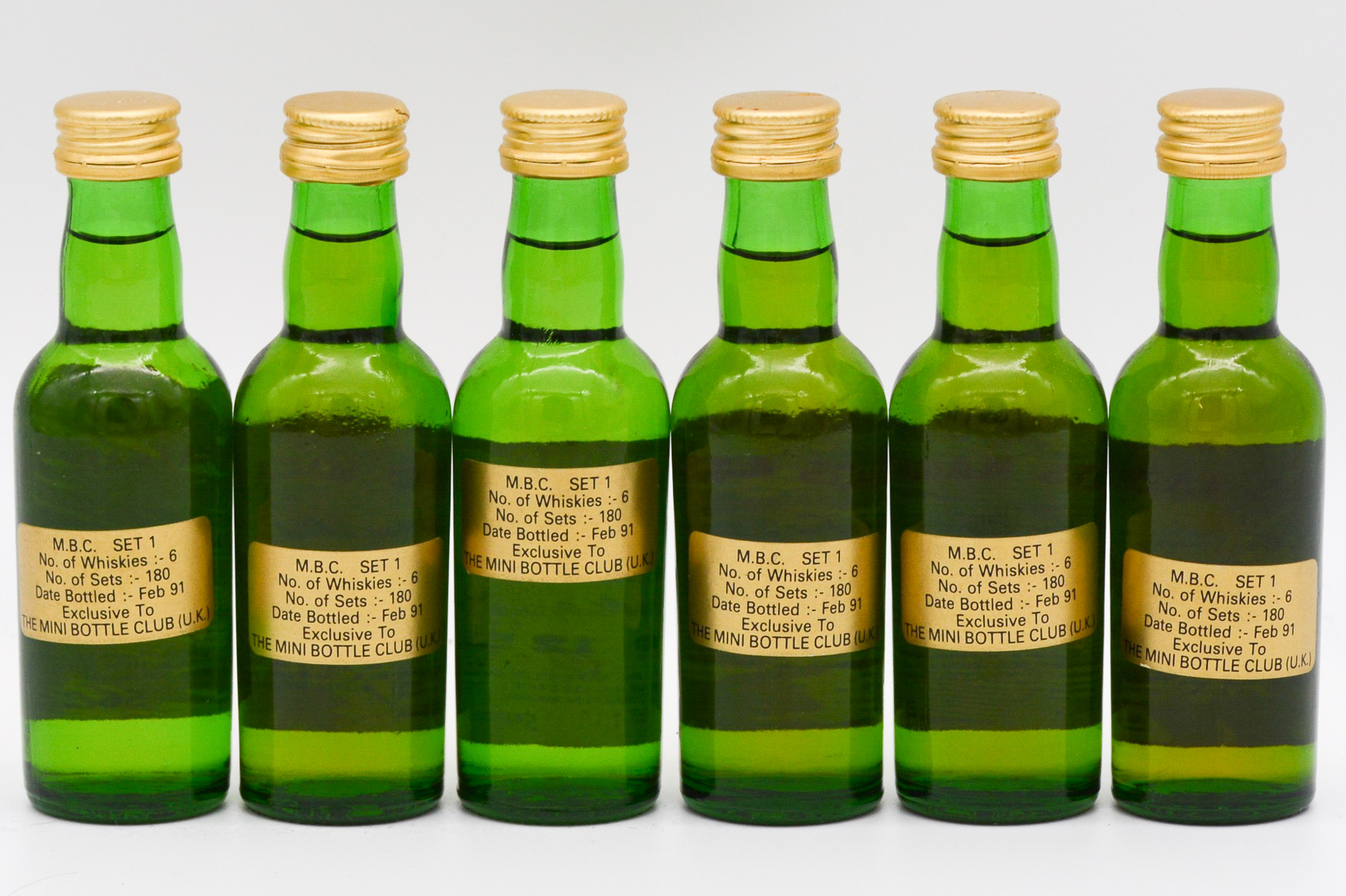 James MacArthur / Mini Bottle Club - Set 1 - six limited edition whisky miniature bottlings - Image 2 of 2
