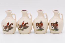 Twenty two assorted Rutherford's white ceramic decanters, animals and hunting