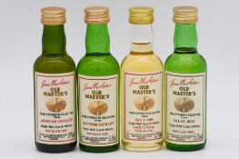 James MacArthur's - Isle of Jura, and Laphroaig, four single Islay malt bottlings