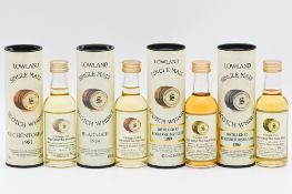 Signatory Vintage - Four Lowland whisky miniatures