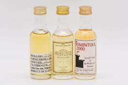 The Whisky Castle - three limited bottlings of Tomintoul and Springbank