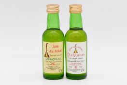 James MacArthur's - Springbank, two single Speyside malt whisky bottlings: