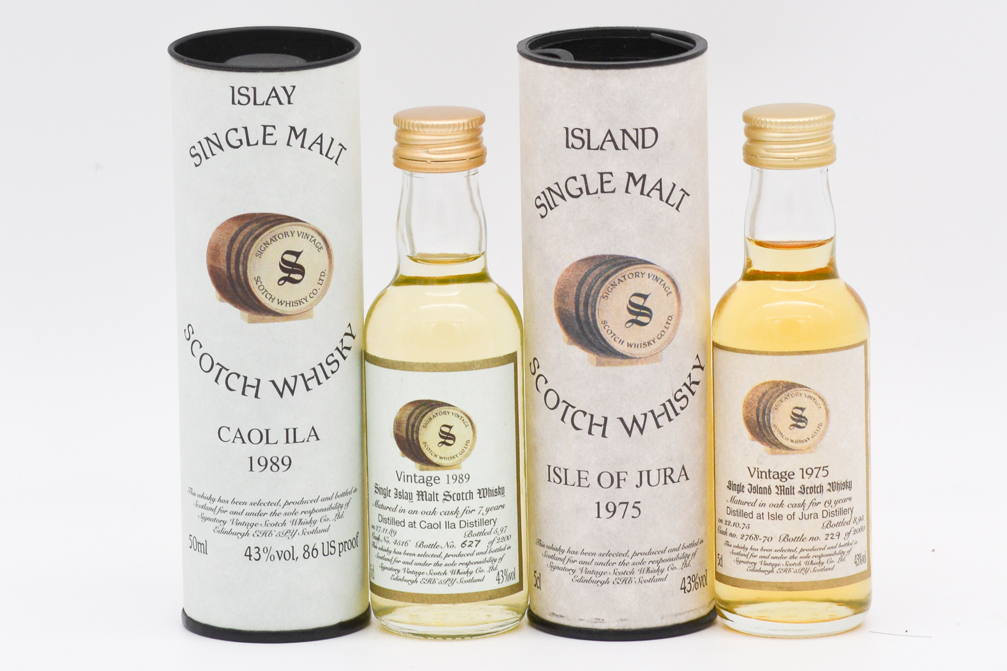 Signatory Vintage - Five Island whisky miniatures - Image 3 of 4