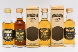 Glenturret, ten whisky miniatures, early 1990s bottlings