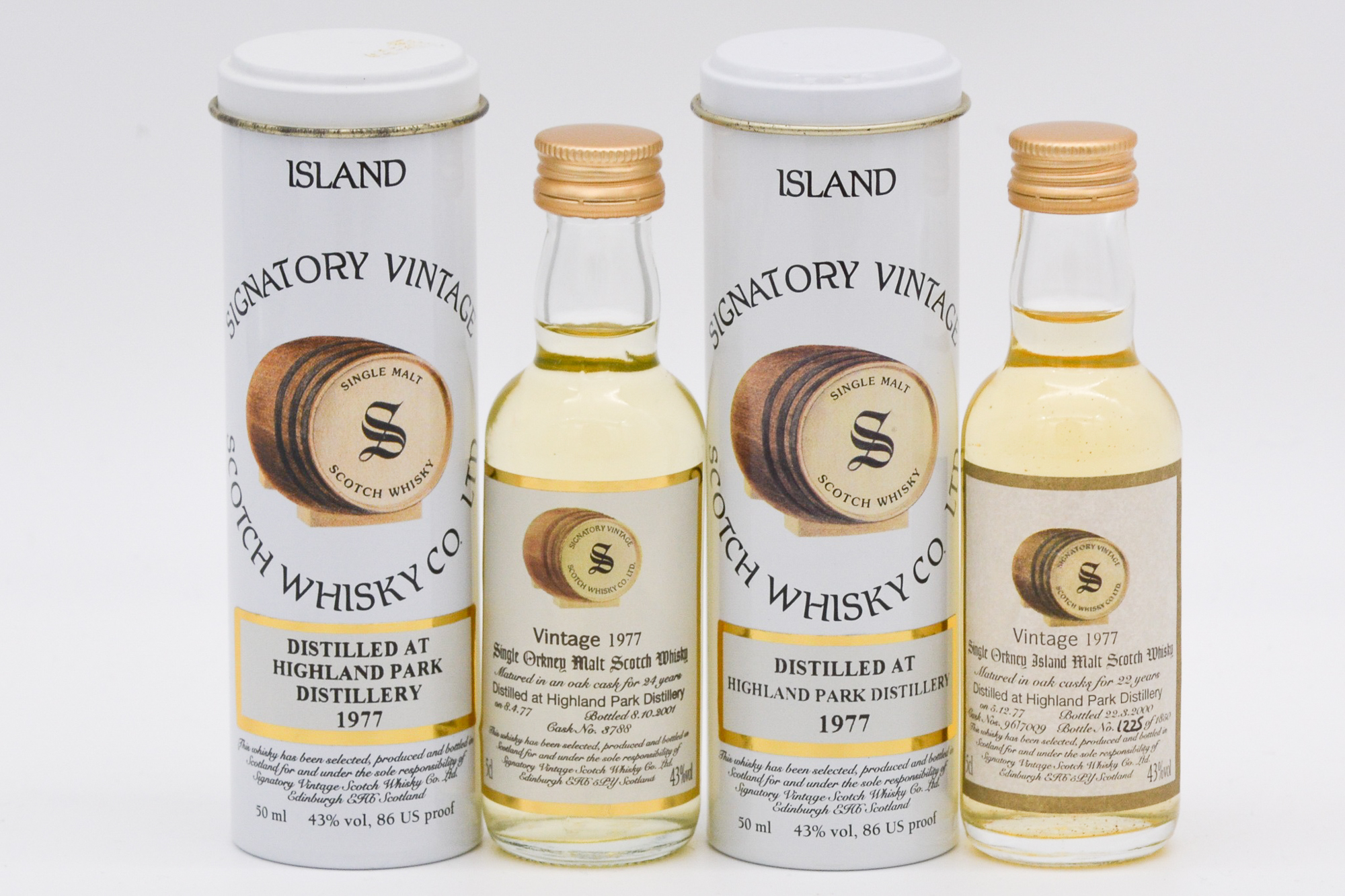 Signatory Vintage - Highland Park 1977, two bottlings