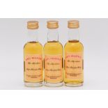 James MacArthur / Mini Bottle Club - Set 4 - three limited edition whisky miniature bottlings: