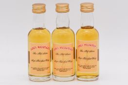 James MacArthur / Mini Bottle Club - Set 4 - three limited edition whisky miniature bottlings:
