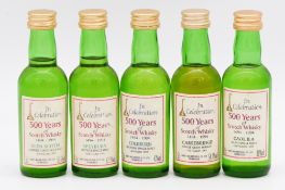 James MacArthur's - 500 Years of Scotch Whisky, fifteen miniature bottlings