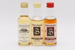 Springbank, 12 year old, two bottlings, and another from 2006