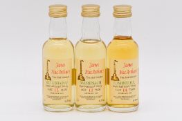 James MacArthur / Mini Bottle Club - Set 6 - three limited edition whisky miniature bottlings