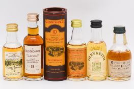 Ten assorted single Highland malt whisky miniatures