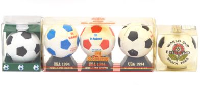 Collection of Football related novelty whisky miniatures