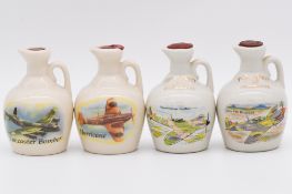 Twenty one assorted Rutherford's white ceramic decanters, aircraft and aircraft history