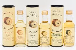 Signatory Vintage - Three Highland whisky miniatures