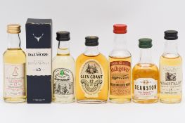 Twelve assorted single Highland malt whisky miniatures