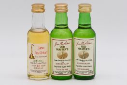 James MacArthur's - Ledaig, single Islay malt whisky, three bottlings