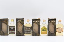 Cumbrae Supply Co, four Regional single malt whisky miniatures, circa 1980s