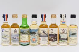 RAF whisky miniature Commemoratives - Tamnavulin, 10 year old, and Auchentoshan, 10 year old.