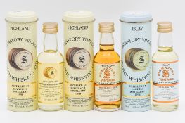 Signatory Vintage - five assorted miniature whisky bottlings