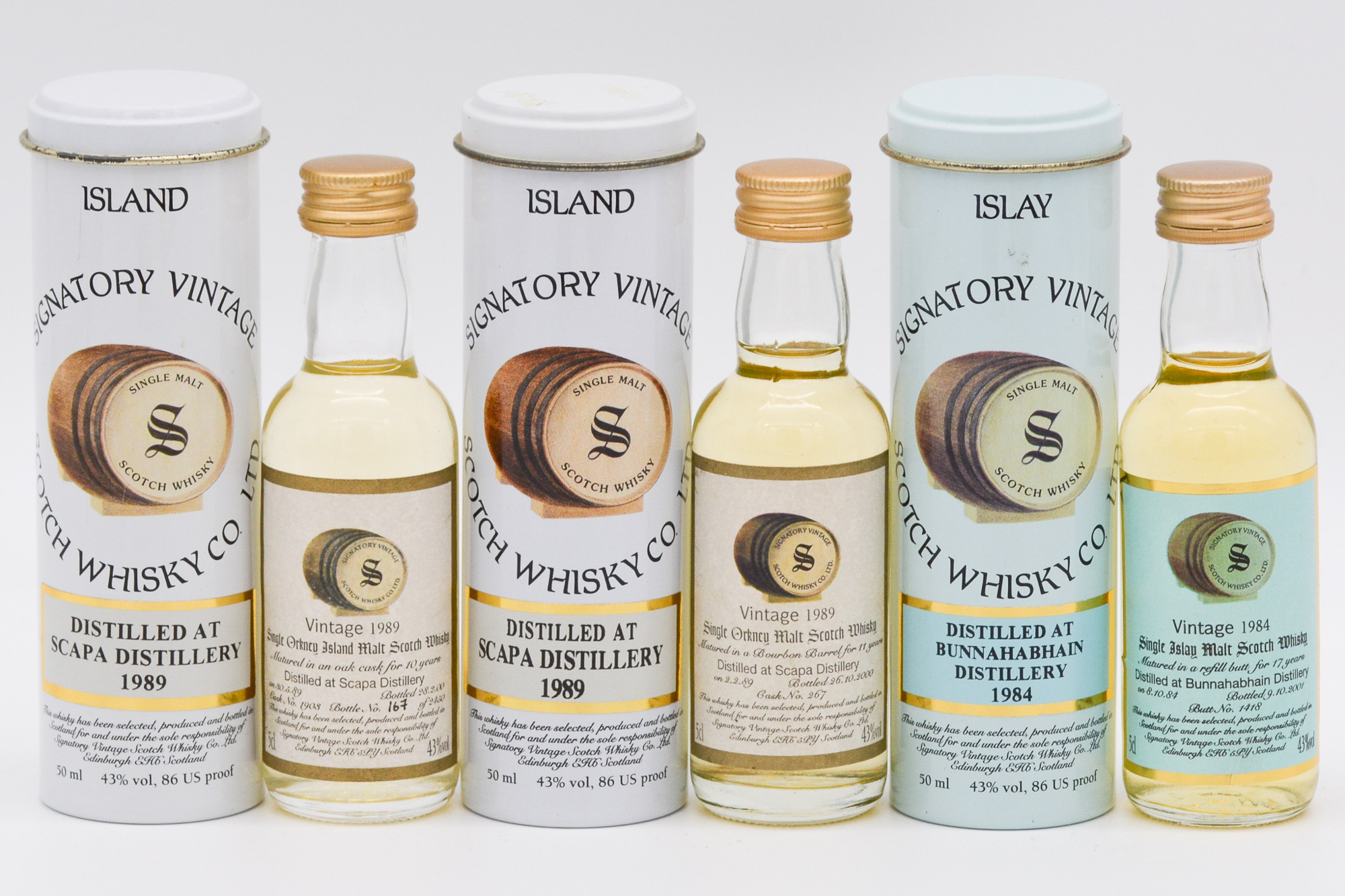 Signatory Vintage - Scapa 1989, and Bunnahabhain 1984