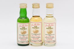 James MacArthur's - Caol Ila, single Island malt whisky, three bottlings