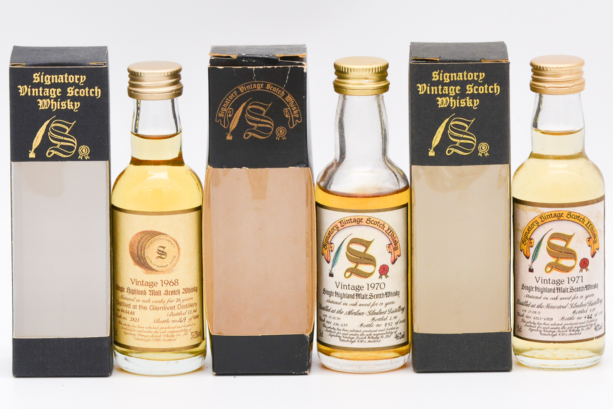 Signatory Vintage - five Speyside whisky miniatures - Image 3 of 4