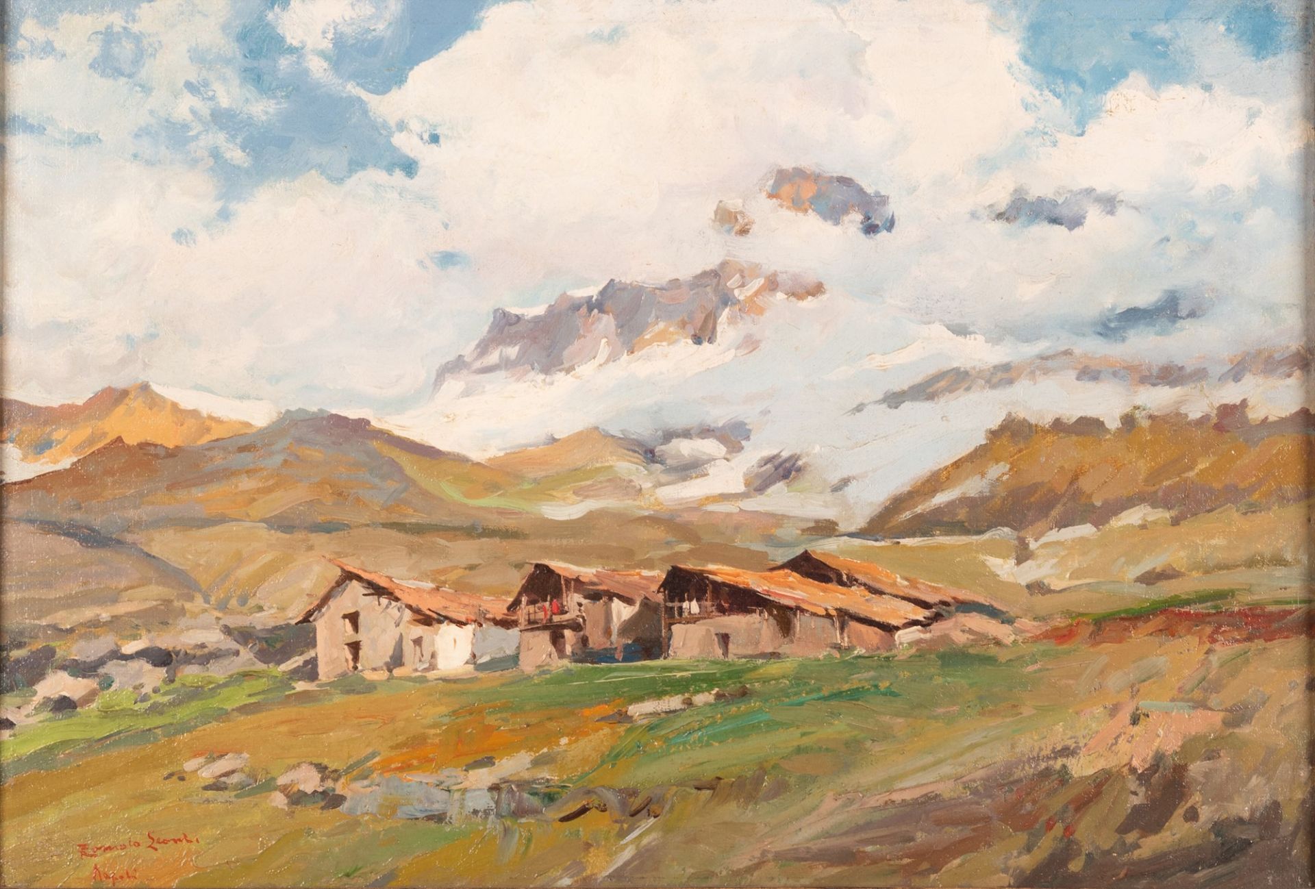 Alpine landscape   XIX / XX century 