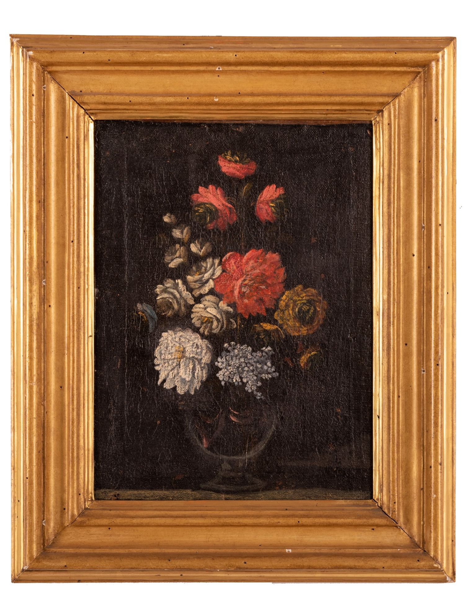 still life with flowers in a vase   18th century - Bild 3 aus 4