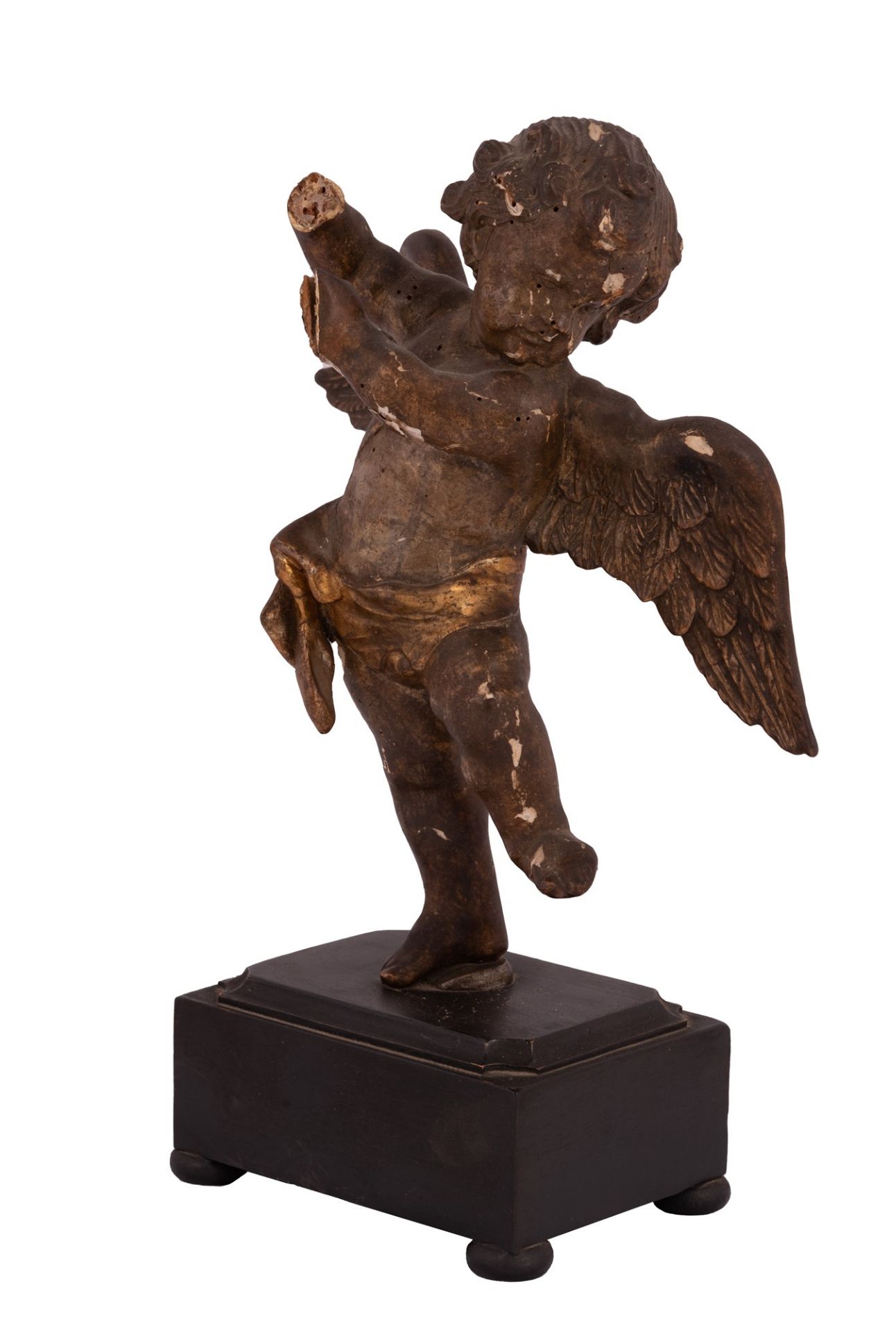 Statue with winged angel   18th century - Bild 2 aus 2